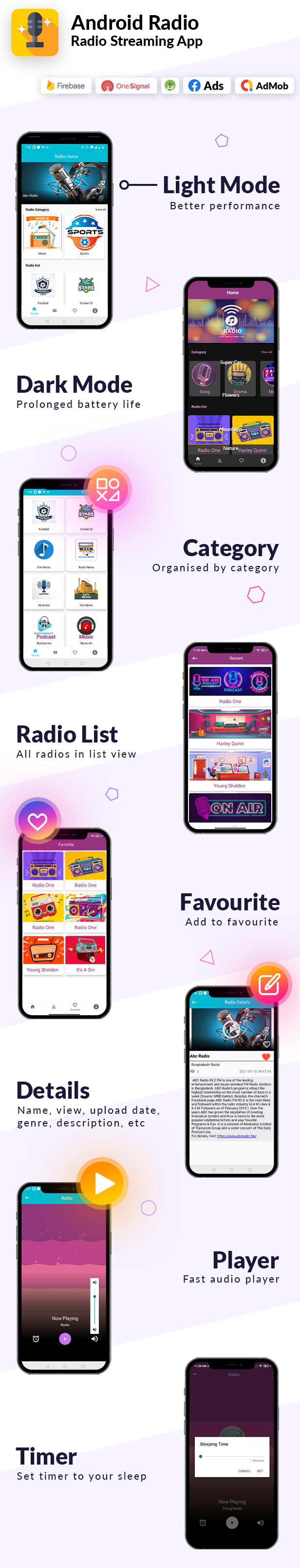 Radio App Android Online | Admob, Facebook, Startapp - 4